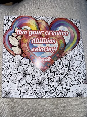 8 x 8 adult coloring book Use Your Creative Abilities Shipping Included