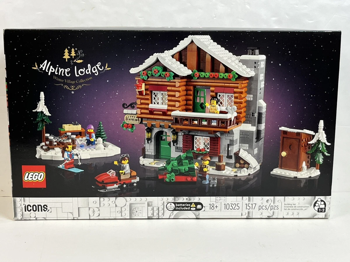 LEGO 10325 Icons Alpine Lodge Winter Village Collection 1517pcs
