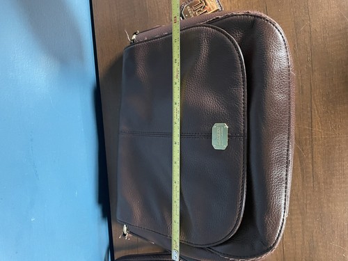 R.L.L RALPH LAUREN Leather Crossbody Purse Saddle Bag Brown Cow Leather - Picture 6 of 8