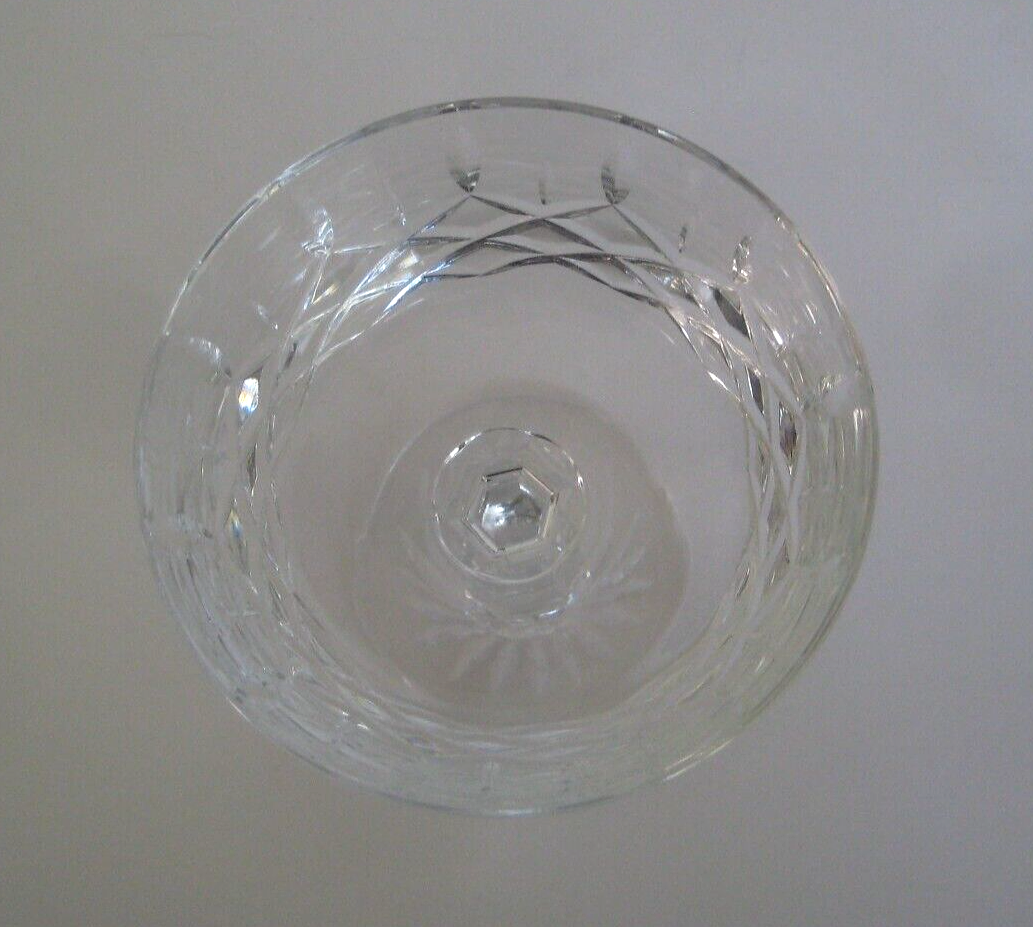 4 Galway Clifden Crystal Champagne Saucer Tall Sherbet Glasses Cut