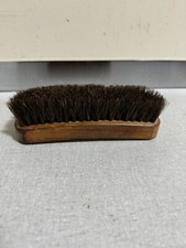 Vintage Wooden Horse Hair Shoe Brush Boot Brush 7" Wide
