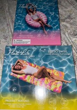 Lot of 2 FUNBOY Pool Inflatable Tube Reclining Lounger Floats - New