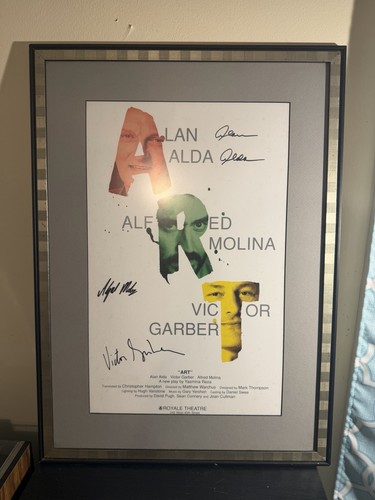 Original Theater Poster Signed by Alan Alda, Victor Garber, Alfred Molina in ART - Picture 1 of 9