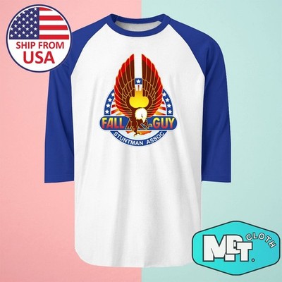 Fall Guy Men's Raglan Blue Size S-2XL