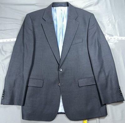 Charles Tyrwhitt Suit Jacket Mens 42 Short Gray Wool Classic Fit Business Formal