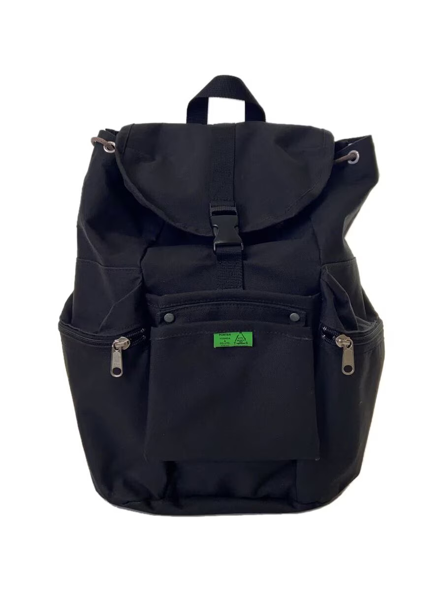 PORTER Backpack Canvas Black Solid Color - image 1