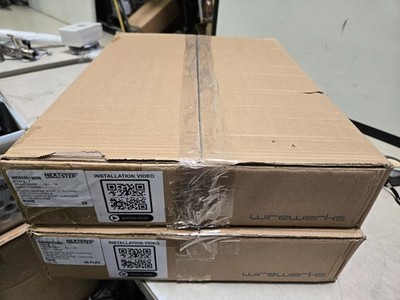 LOT OF 2 Wirewerks Next Step 1U Rack Mount 144 Fibers LOADED nextstep short