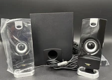 Cyber Acoustics CA-3908 3 Piece Powered Syetem Speakers With Subwoofer