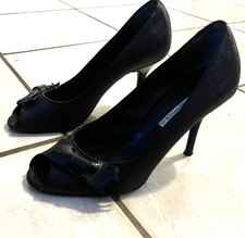 Via Spiga Open Toe Leather Heels Shoes - Pump - Size 7 M. Read Description.