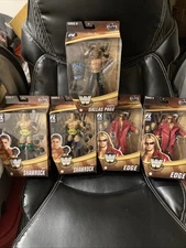 5 New In Box Wwe Elite Figures With 2 Chases. Edge, Ken Shamrock, Dallas Page