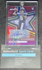 Jalen Milroe 2025 Panini Rookies & Stars #132 RC Signatures Auto Red Seahawks