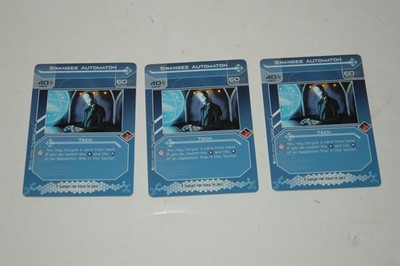 THREE 3 GALACTIC STRIKE FORCE SWANGEE AUTOMATON / BROODAX REPOSITOR PROMO CARDS