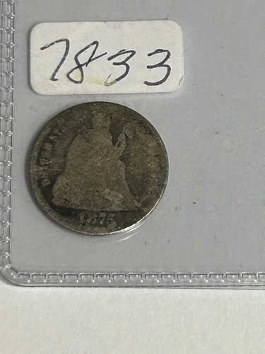 1875 P SEATED LIBERTY DIME