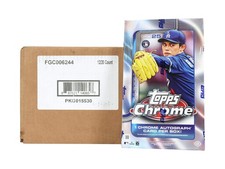 2025 Topps Chrome Baseball Hobby 12-Box Case