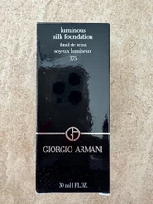 GIORGIO ARMANI ~ LUMINOUS SILK FLAWLESS FOUNDATION ~ # 3.75~ 1 OZ