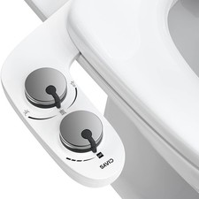 Ciays Toliet Seat Attachment, Self-Cleaning Dual Nozzles, Non-Electric Bidet ...