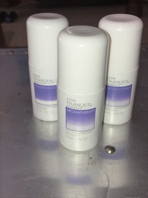 Lot Of 3 Avon Tranquil moments Roll-on Anti-perspirant Deodorant 2 Fl Oz  1995