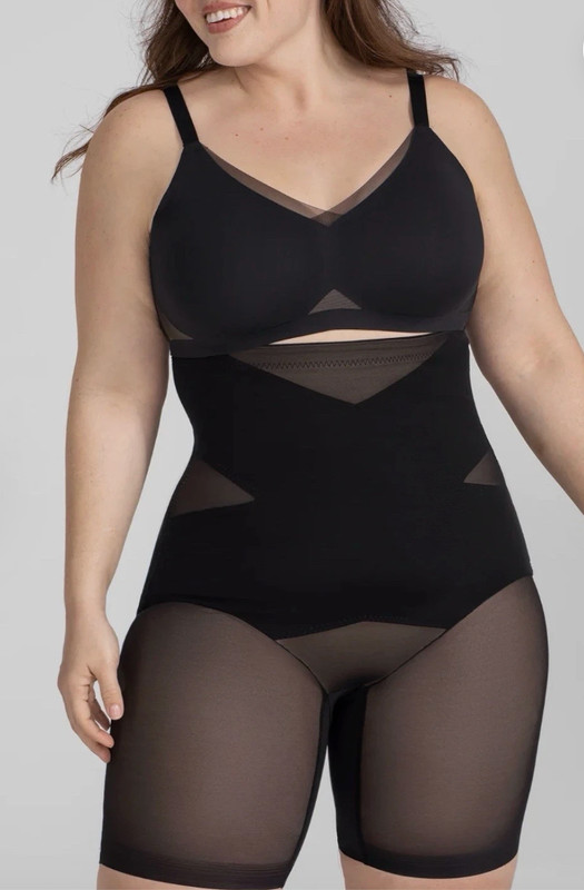 HONEYLOVE Superpower short Runway XL Black NWT Shapewear Plus size tummy control