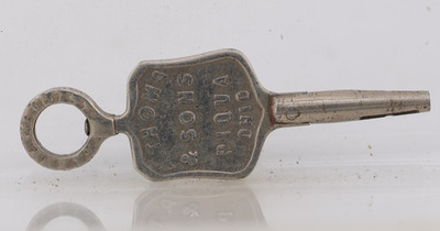 A. THOMA & SONS, PIQUA OHIO, ADVERTISING POCKET WATCH KEY (A18)