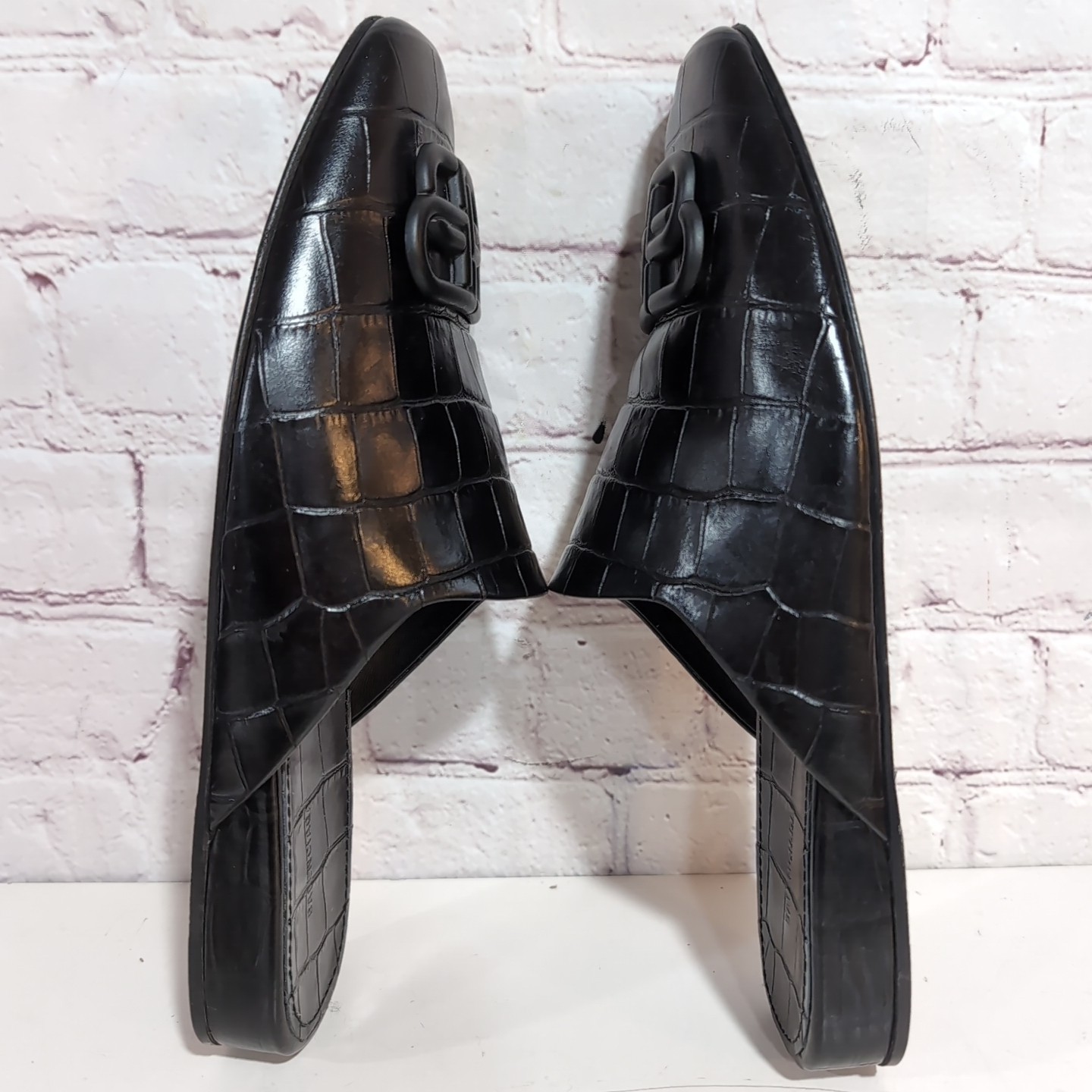 Balenciaga Women's Black Cosy BB Flat Mule Shoes Size 36 thumbnail 9