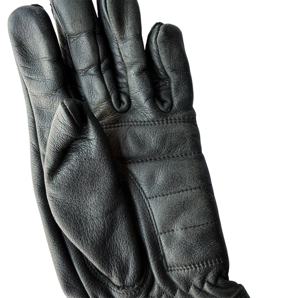 Harley Davidson Gauntlet Leather Goves Womens Sz S Lined B-2 - Image 3 of 4