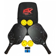 Pickleball Paddles Set of 2  USAPA Lightweight Graphite Carbon Fiber Paddles