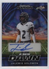 2025 Leaf Football Nation A New Dawn Purple Lava /8 Jalewis Solomon Auto 0u66
