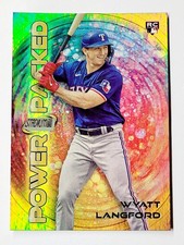 2024 Topps Stadium Club Wyatt Langford RC Power Packed Rookie #PP-29 Rangers