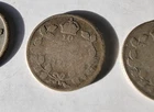 Lot of 3 Canadian 80% Silver 10 Cents King George V Undated Circulated Coins FS