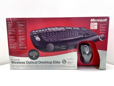 Microsoft Wireless Optical Desktop Elite ITA Vintage Tastatur und Maus verpackt