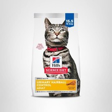 15.5 lb Bag Adult Urinary  Hairball Control Chicken Recipe Dry Cat Pet Supplies
