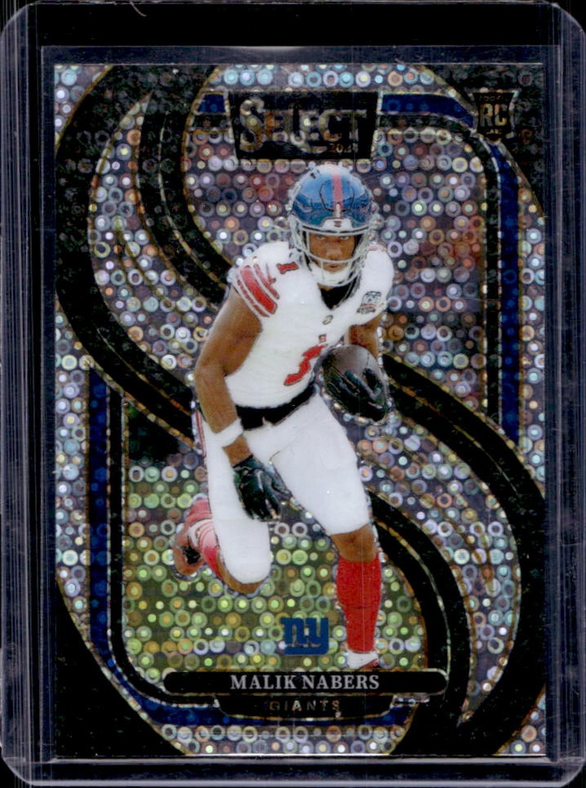 2024 Select Malik Nabers Premier RC Disco Prizm #116 Giants