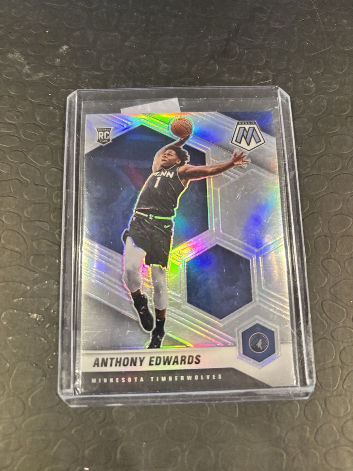 2020-21 Panini Mosaic - Rookie Anthony Edwards #201 Silver Prizm (RC)