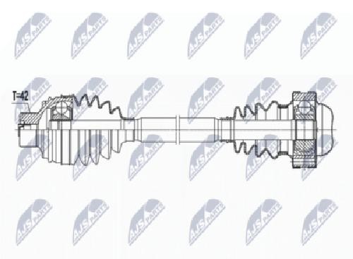 Original NTY Drive Shaft NPW-AU-032 For Audi