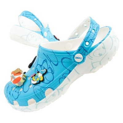 Crocs Smurfs Platform Clog Schlümpfe Kinder Flip-Flops Badelatschen 210820