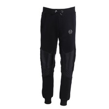 Philipp Plein pantaloni da jogging uomo neri logo 100% cotone taglia L EU 52