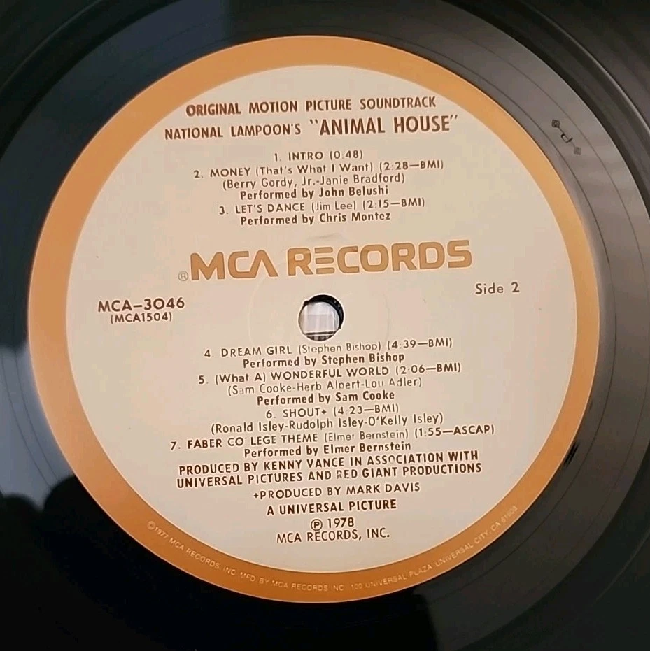 National Lampoon’s Animal House Soundtrack 1978 Vinyl LP MCA-1692 VG+ VG+ - Image 3 of 4
