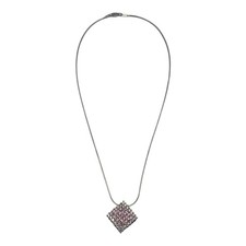 Collana Ciondolo Rombo Brillantini