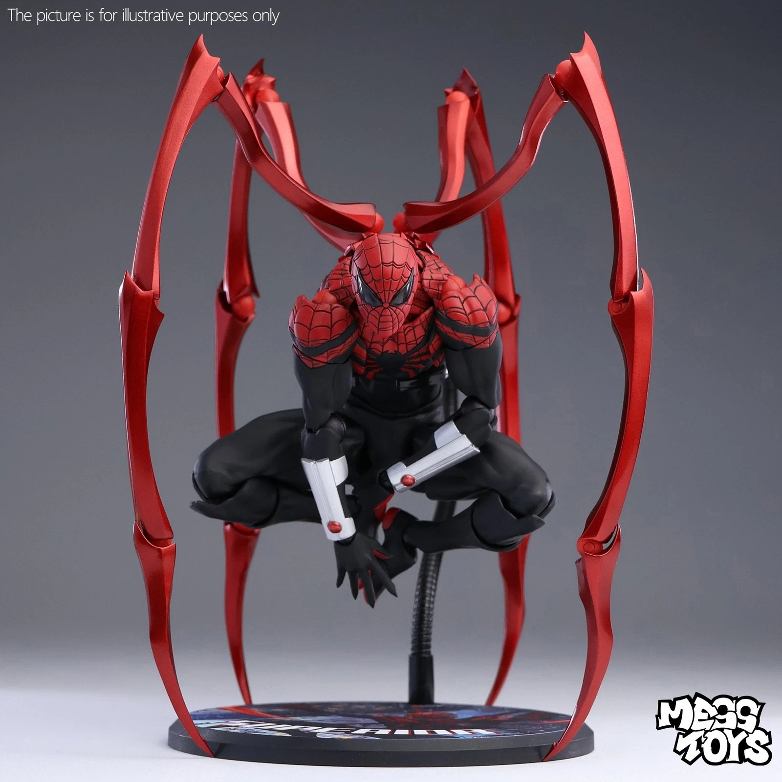 Mess Toys Superior Neighbor Spiderman Octopus Spider 1/12 Action Figure US STOCK image 15