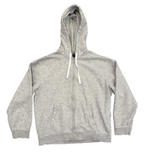 H M Gray Zip-Up Long Sleeve Hooded Jacket