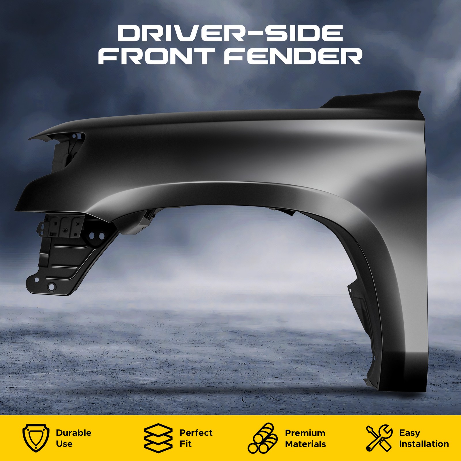 Left-Side Front Fender for 2015 to 2020 Chevrolet Tahoe Suburban 84216909