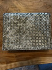 Silver Beaded Clutch Purse Evening Bag, New Never Used
