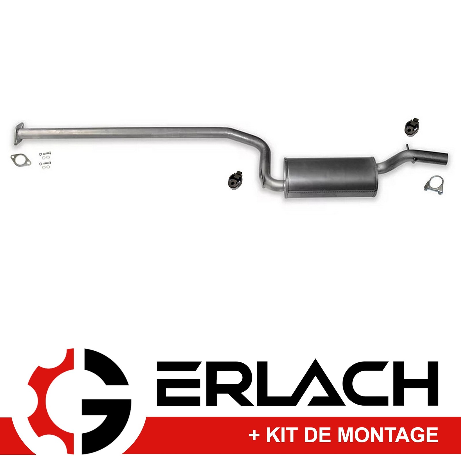 Silencieux intermédiaire pour réparation d'échappement Mazda 3 et Volvo V50 S40