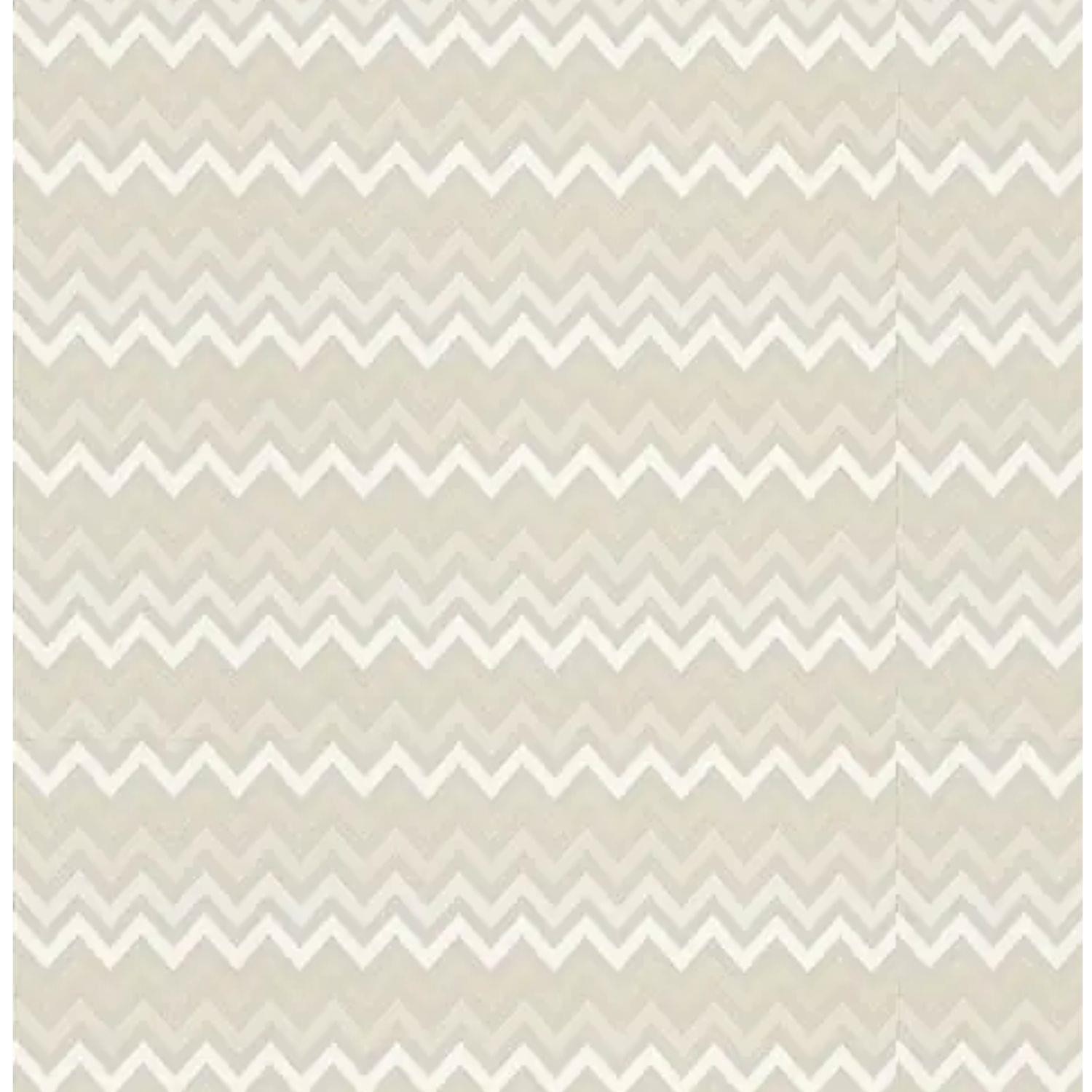 Prestigious Textiles Limit Chalk Silver Chevron Zigzag Paste The Wall Wallpaper