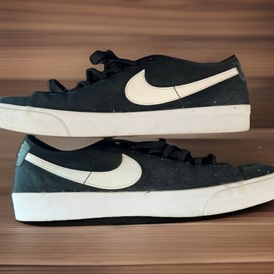 Nike Mens SB Blazer Court Skate Sneakers Low Top Lace Up Black Size 12