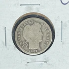 1907-D BARBER SILVER DIME ~GOOD  ~NICE COIN~ 90% SILVER