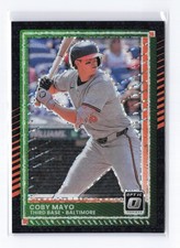 2025 DONRUSS BASEBALL MAYO ROOKIE CARD (RC) BLACK VELOCITY PRIZM ORIOLES