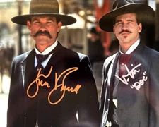 TOMBSTONE Signed 8x10" (Kurt Russell, Val Kilmer) Authentic Autographs w/COA