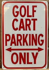Golf Metal Wall Sign 12" x 8"