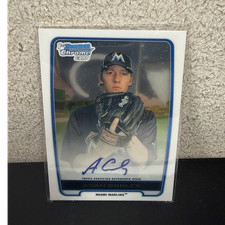 Bowman 2012 Chrome Adam Conley Rookie Autograph Miami Marlins BCA-AC